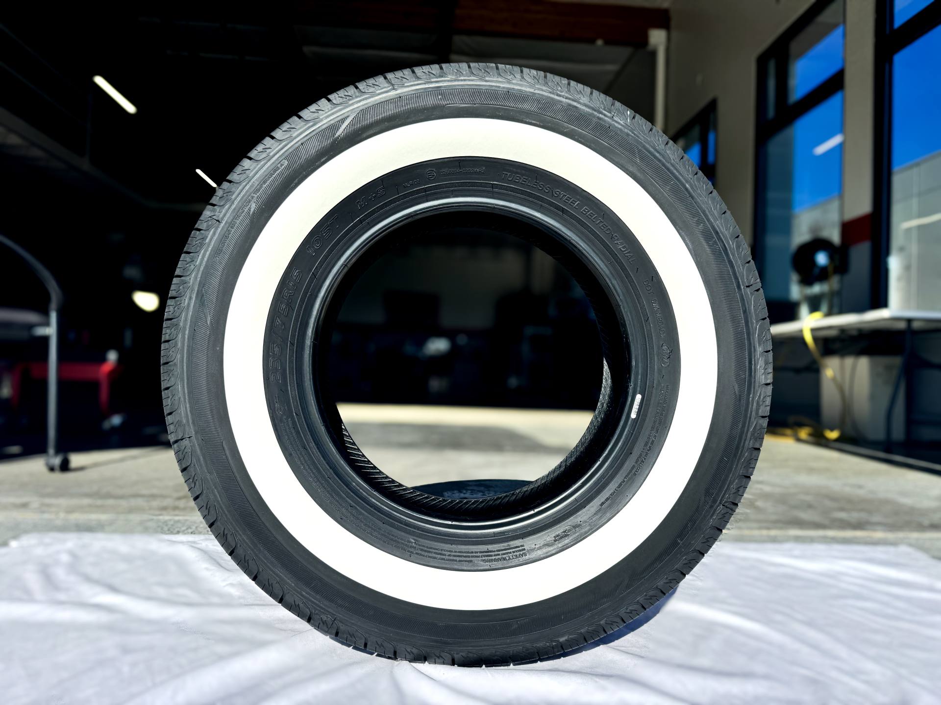 235/35R20 Custom Whitewall Tire Low Profile for Show Cars & Luxury Builds