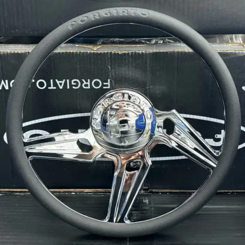 Forgiato Fessuri Chrome Half Cut Steering Wheel