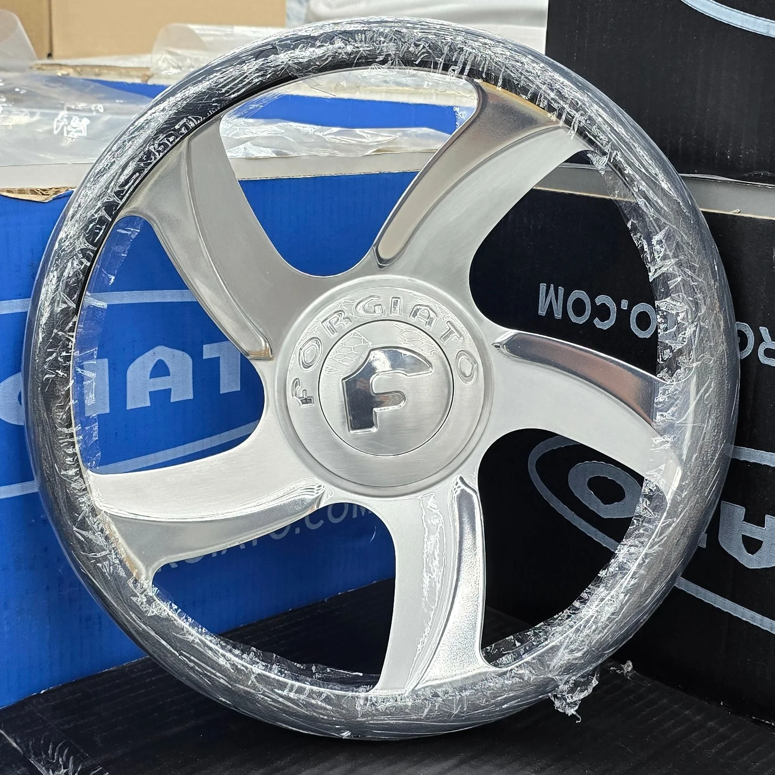 Forgiato XKW-7 Brushed Polished Steering Wheel